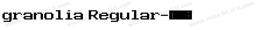 granolia Regular字体转换